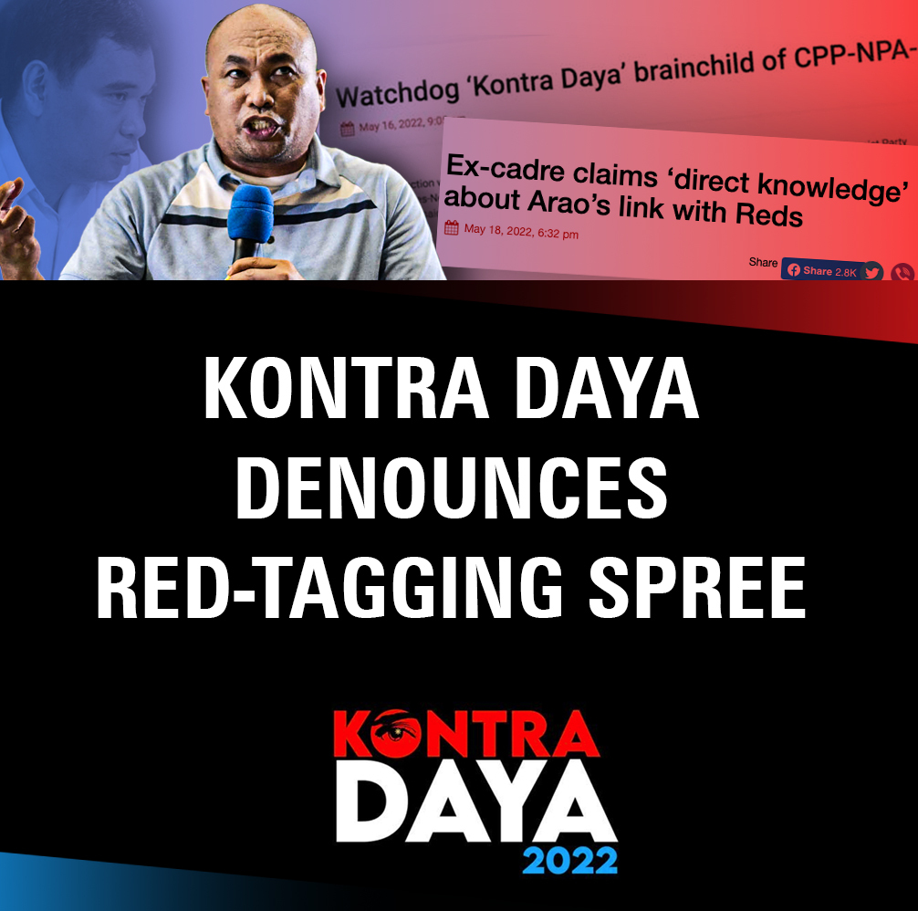 Kontra Daya denounces red-tagging spree